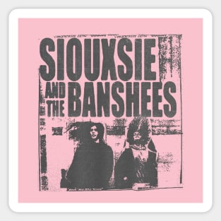 vintage siouxsie and the banshees 70s bootleg Sticker